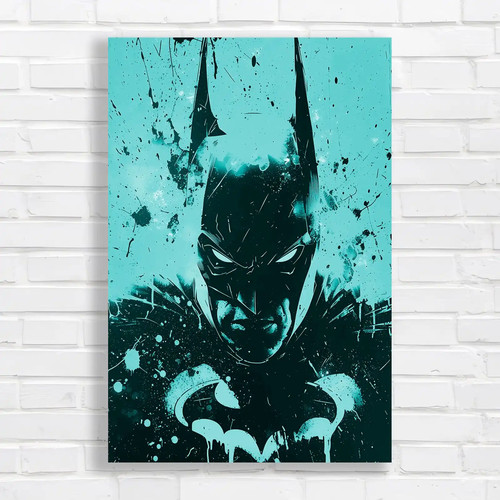 Vibrant batman grunge canvas - grunge,