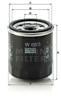 Oil filter fits - oil,