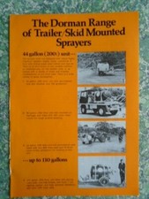 Dorman Trailer & Skid Mounted Sprayers Brochure / Leaflet 9435F