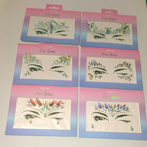 Face art jewels - jewels, self-adhesive