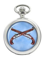 Flintlock Pistols Pocket Watch