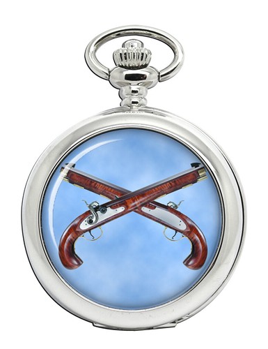 Flintlock pistols pocket watch - pocket,
