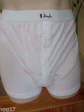 PRINGLE MENS COTTON BOXER SHORTS BUTTON BLACK WHITE UK Small only