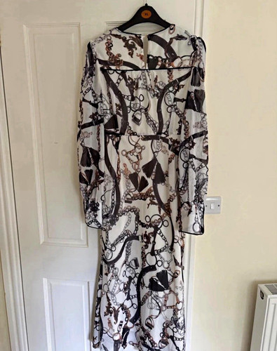 Karen millen ivory chain print - ivory,