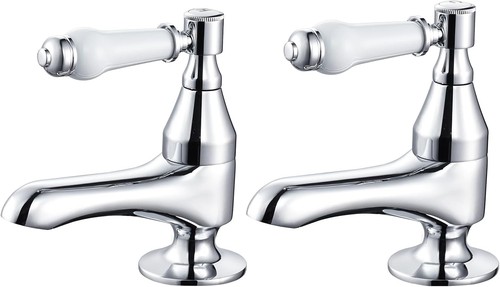 Bath pillar taps pair - pillar,