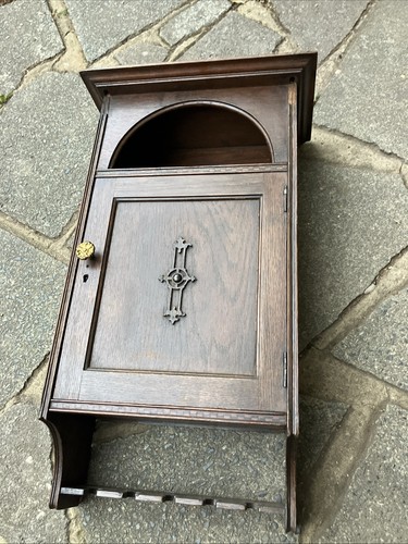 Antique edwardian oak smokers - antique,