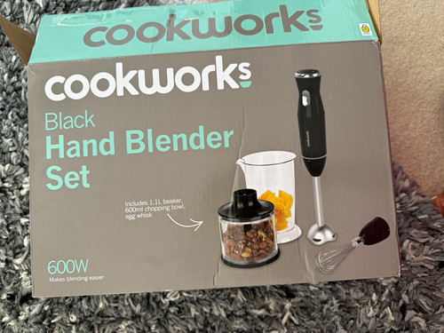 New cookworks black 600w hand - cookworks,