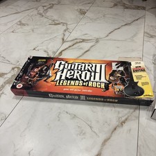 PS3 Guitar Hero III Legends Rock Wireless Activision NO DISC&Charger+Face Plate