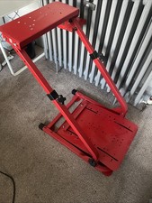 Steel Gaming Steering Wheel Stand Pedals Holder Foldable Adjustable Non Slip HQ