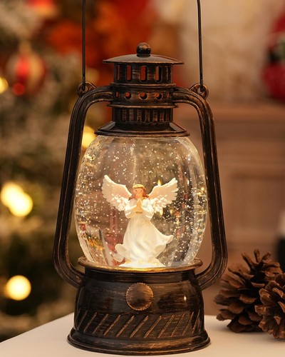 Christmas musical snow globe - snow,