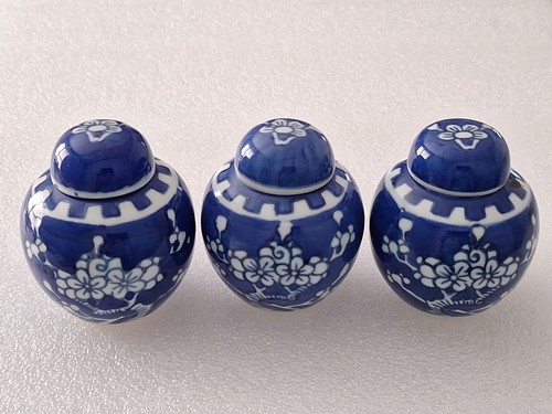 Set small ginger jar - of, blue