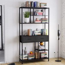Large Industrial Bookcase Shelf Book Shelving Unit Display Stand Rack Storage