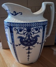Large antique minton jug blue
