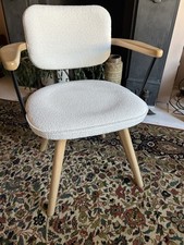 John Lewis Soren Office Chair, Cream boucle 
