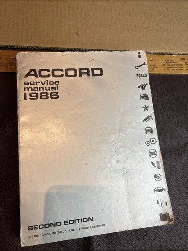 Service manual 1986 honda - service,