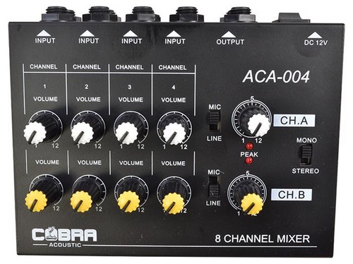 Channel line mic mixer - line,
