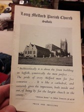 LONG MELFORD PARISH CHURCH SUFFOLK HOLY TRINITY BY F S W SIMPSON 1ST ED 1957
