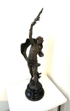 Bronze Spelter ‘L’Echo’ Par Auguste Moreau Sculpture  Figurine (some damage)