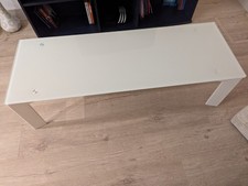 Gloss Finish Glass Top Coffee Table Living Room Furniture