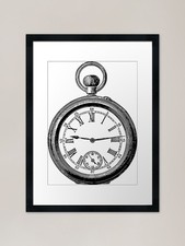 Old Pocket Watch Drawing