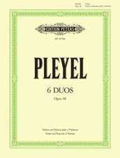Easy Duos Op.48 Piano, Violin Music Joseph Pleyel Edition Peters