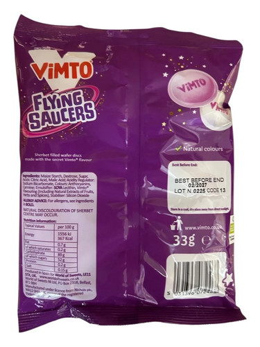 Vimto flying saucers - vimto, share