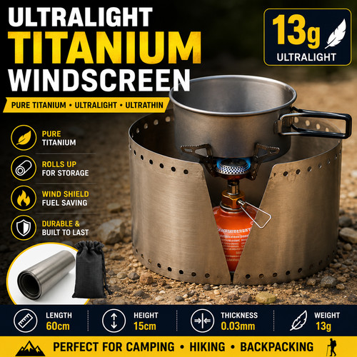 Ultralight titanium stove - titanium,