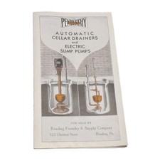 Penberthy Injector Co Detroit MI Automatic Drainers & Pumps Pamphlet 1920s