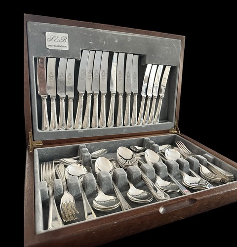 Vintage sheffield silver - f&b,