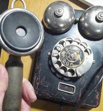 VINTAGE OLD ERICSSON & CO STOCKHOLM  DE100 WALL  TELEPHONE PIECE OF ANTIQUE 1925
