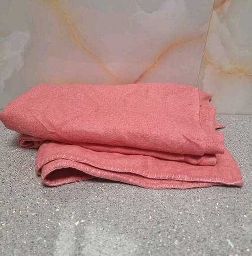 Vintage pink pure wool - pink, blanket