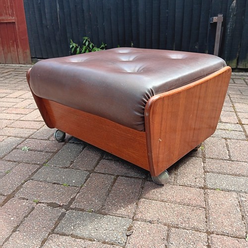 Vintage plan 1970s footstool - g-plan,