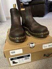 Dr Martens 2976 Bex Dark Brown Crazy Horse Chelsea  Boots Size 5