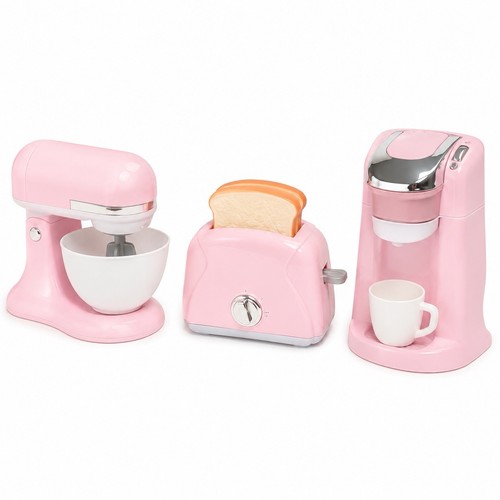 Kids pink wooden kitchen - kids,