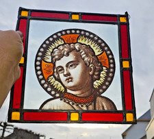 Antique stained glass window