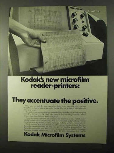 1971 kodak microfilm systems - 1971,