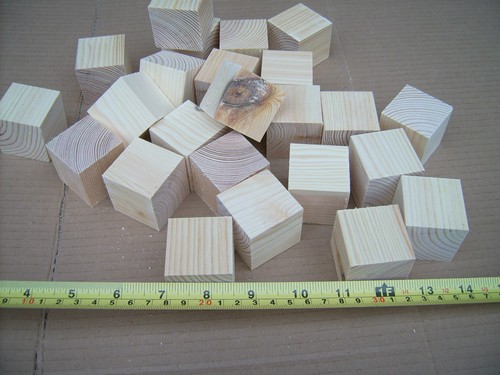 24x wood cubes wooden - wood,
