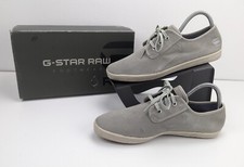 G-Star Trainers Shoes Jetty Suede Mid Grey Lace Up Men Size UK7