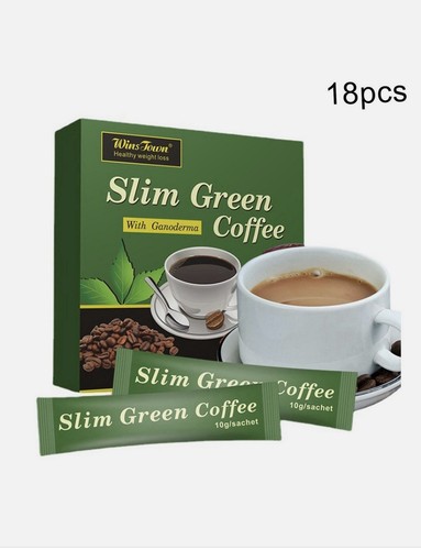 18pcs green coffe - green, slim