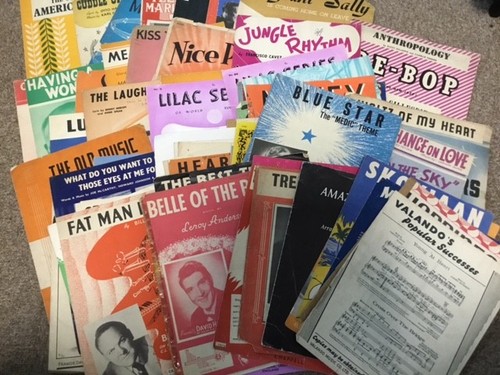 Vintage sheet music - vintage,