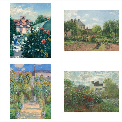 French impressionist gardens - impressionist,