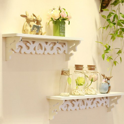 Wooden floating shelves - 3x,