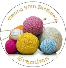 KNITTING EDIBLE ICING CAKE