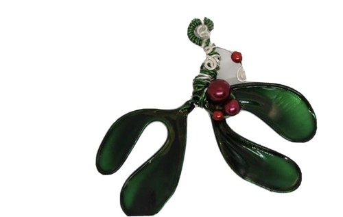 Unusual dark green - dark, handmade