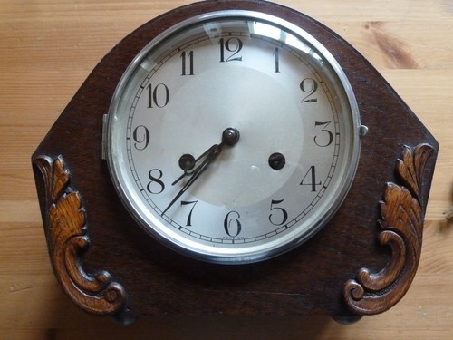 Antique mantle clock haller - antique,
