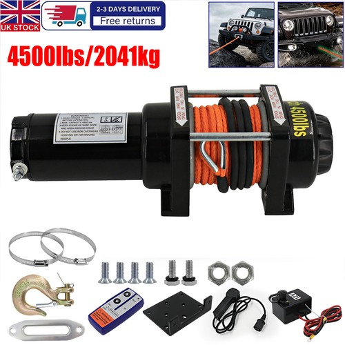 Heavy duty 12v electric winch - 12v,