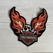 Harley Davidson Orange Phoenix Motorcycle Biker Patch 9 3/4" x 9 3/4"
