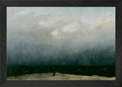 Monk the sea painting - sea,