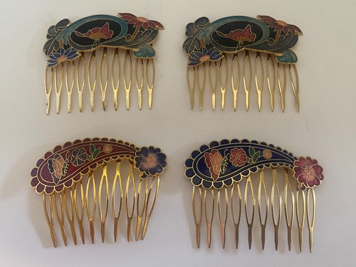 Lot vtg cloisonne enamel - vtg,