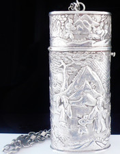 Chinese Export Silver Cigar or